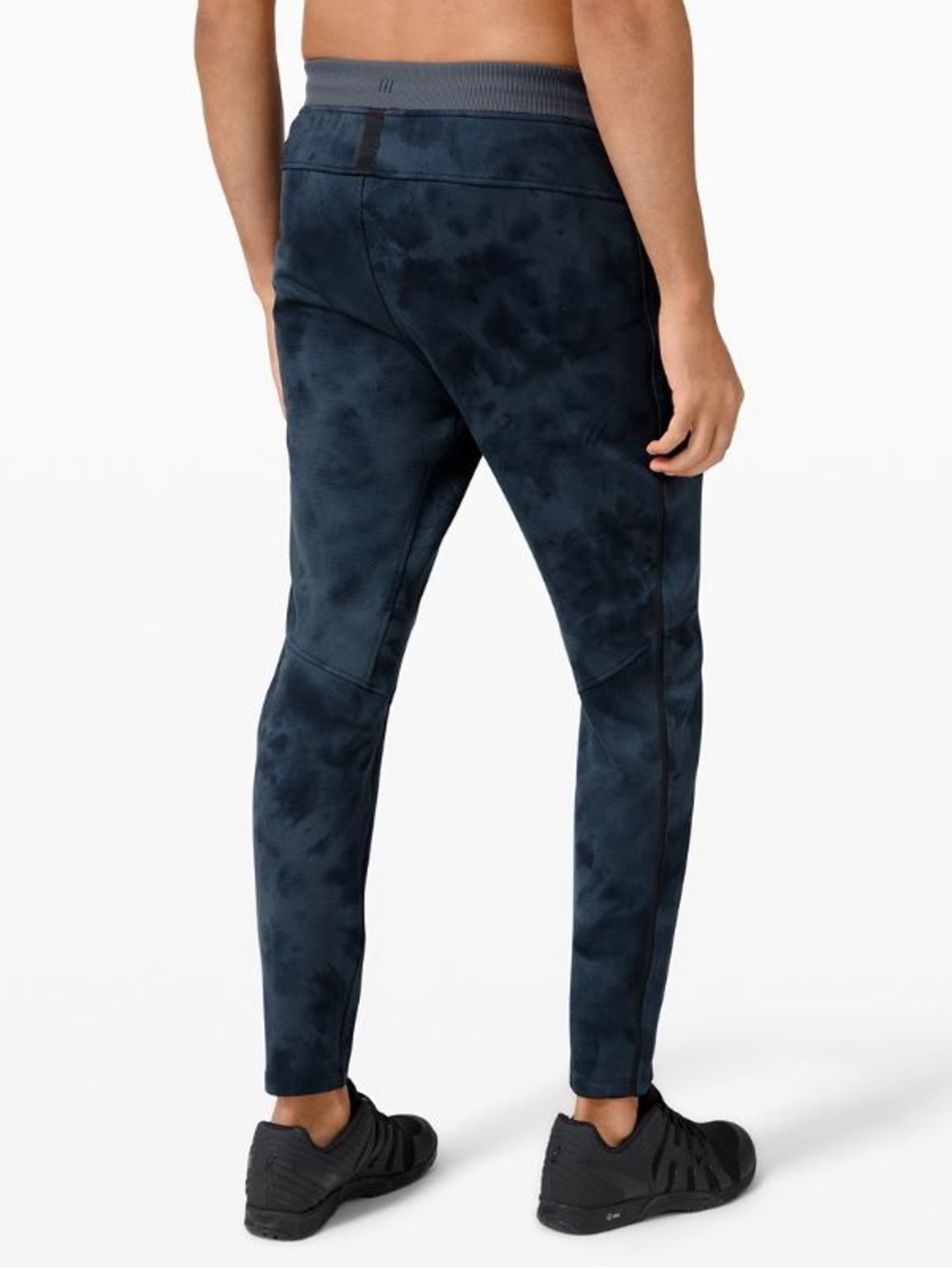 Lululemon Men’s Textured Tech Pant 29" Diamond Dye Iron Blue True Navy Size XL - Picture 2 of 9